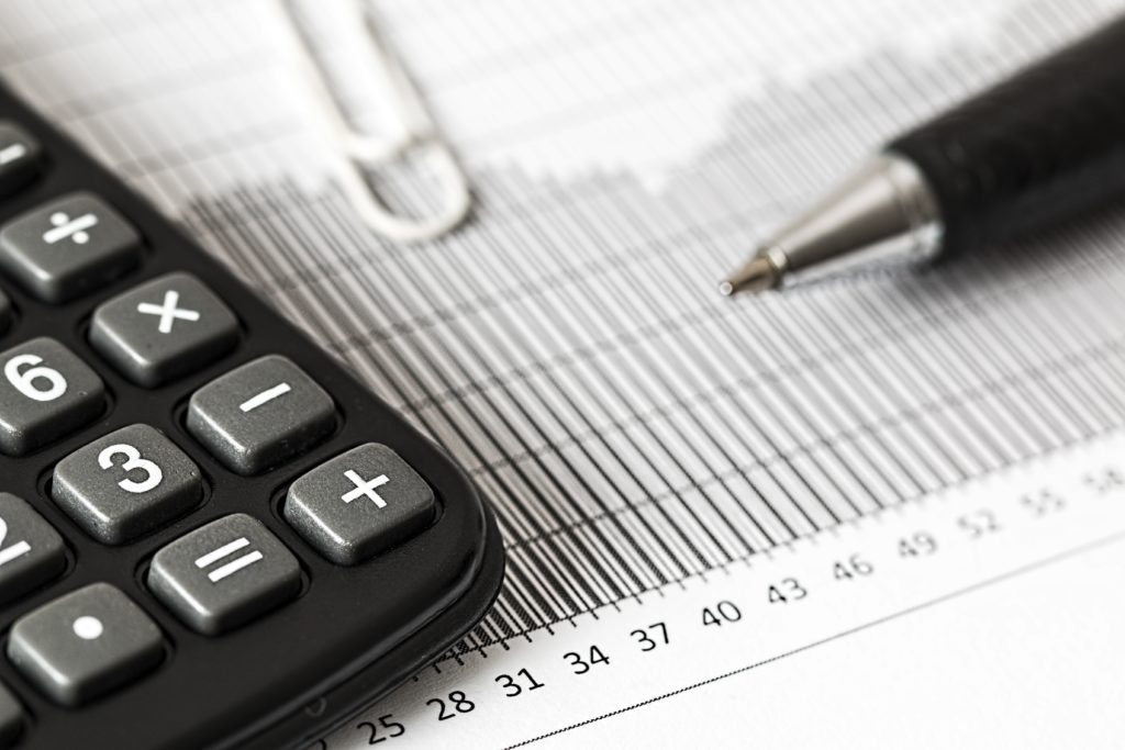 calculator and account stats